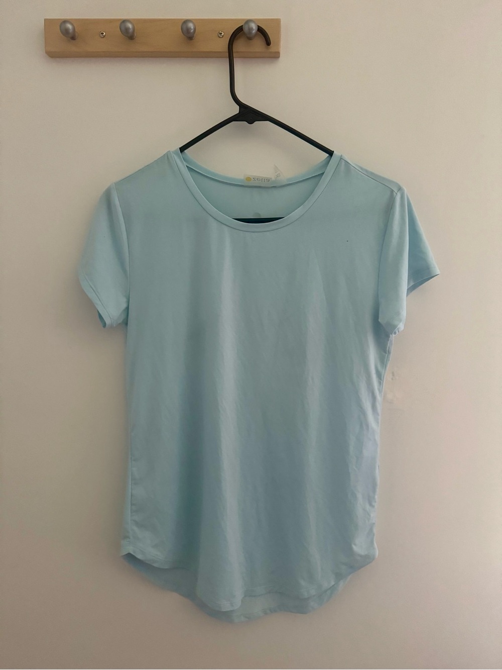 Zella Light Aqua Short Sleeve Crew Neck Tee - Women's